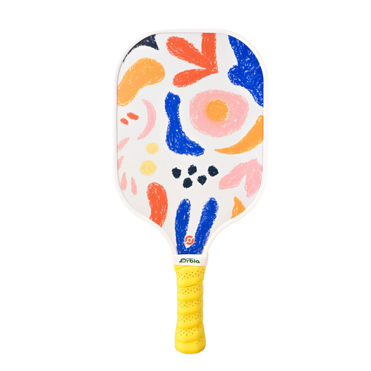 Raquette de pickleball Smashline Art Serie modèle Confetti aux motifs pop colorés.