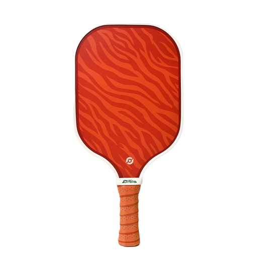 Raquette de pickleball Smashline Art Serie modèle Ember texture orange flamboyante.
