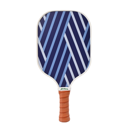 Raquette de pickleball Smashline Art Serie modèle Stripe avec lignes blanches croisées.