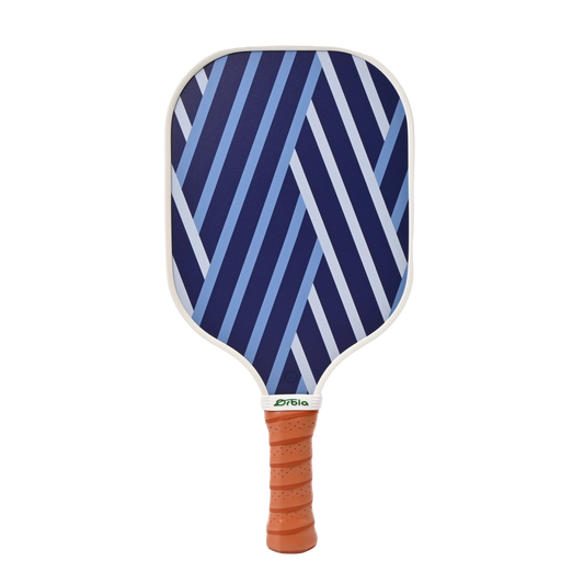 Raquette de pickleball Smashline Art Serie modèle Stripe avec lignes blanches croisées.
